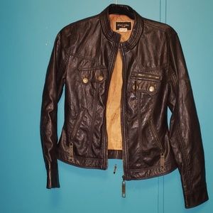 BROWN LEATHER JACKET